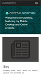 Mobile Screenshot of crystalgorithm.com